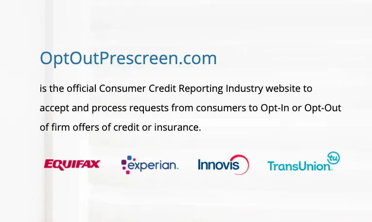 How to opt out of pre-approved credit