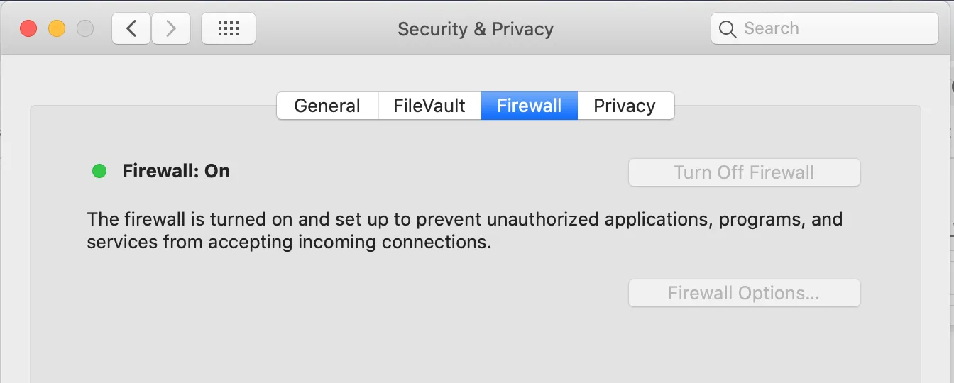 Use a firewall while connecting to public Wi-Fi to keep data secure.