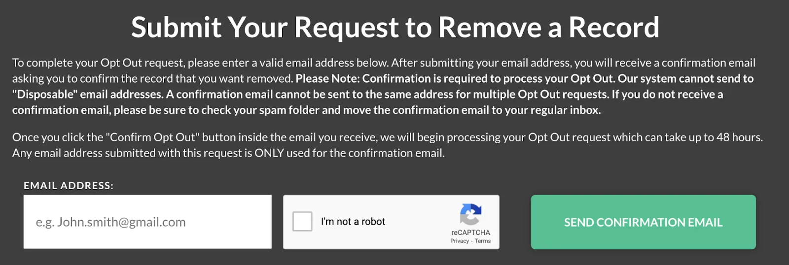 How to opt-out of TruthFinder.