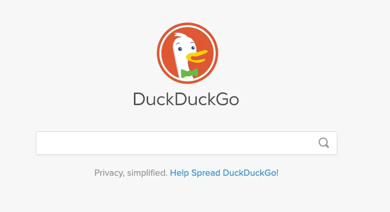DuckDuckGo is a recommended privacy browser