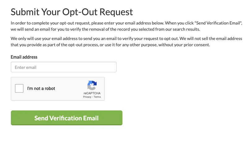 How to file a BeenVerified opt out