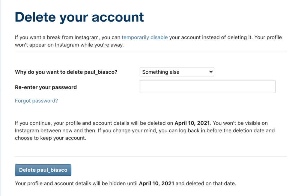 How To Delete Your Instagram Account Permanently Privacy Bee
